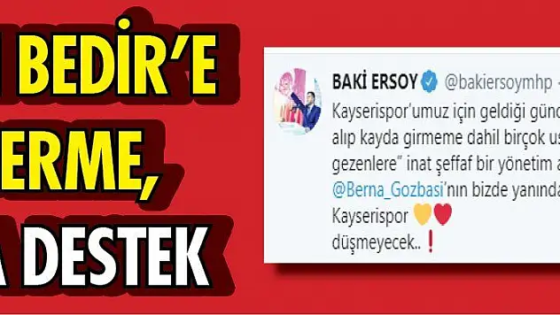 ERSOY'DAN OLAY PAYLAŞIM!...