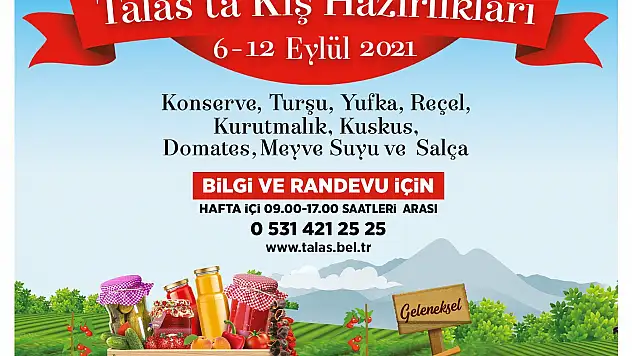 Talas'ta kış hazırlıkları başlıyor