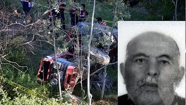 Devrilen traktörün sürücüsü öldü