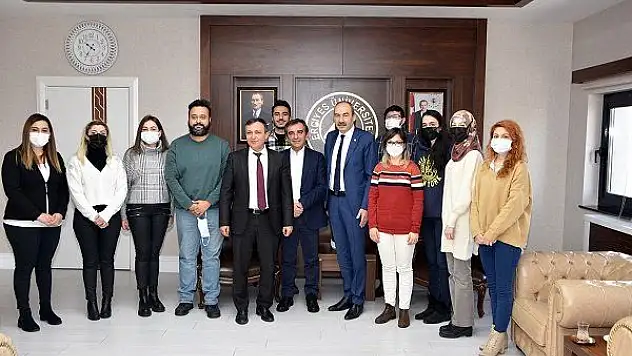 KTO yönetiminden ERÜ'ye tebrik ziyareti