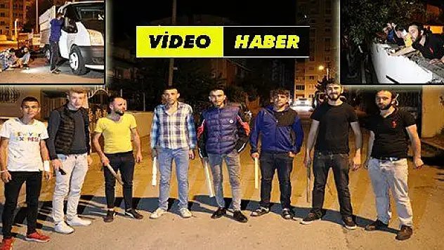 Mahalleliler esrarengiz 2 kişi için ellerinde sopalarla nöbet tutuyor