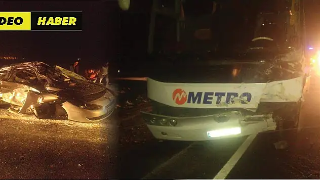 Kayseri'de feci kaza: 2 ölü, 1 yaralı
