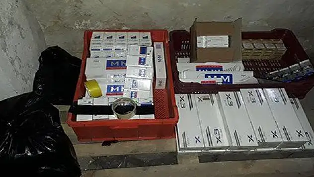 Kayseri'de bin 420 paket kaçak sigara ele geçirildi 