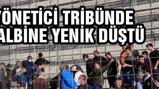 Kulüp yöneticisi tribünde kalp krizi geçirdi