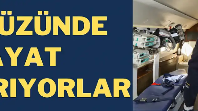 Gökyüzünde hayat kurtarıyorlar