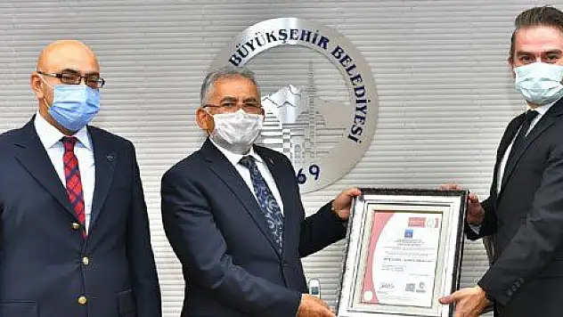 Bu sertifikayı dünyada ilk kez Erciyes aldı