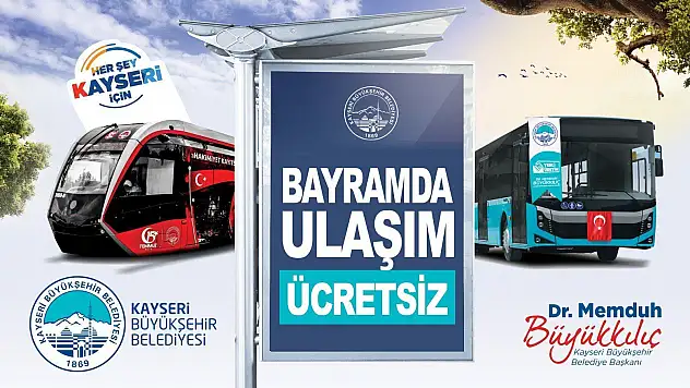 Bayramda 4 gün ulaşım ücretsiz
