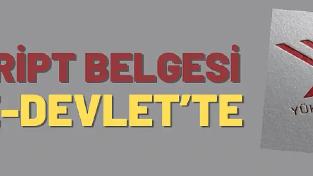 Transkript belgesi artık e-Devlet'te