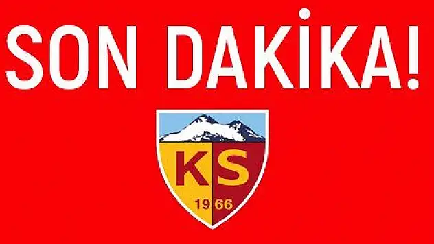 Son Dakika! Kayserispor 'da müjdeli haber geldi