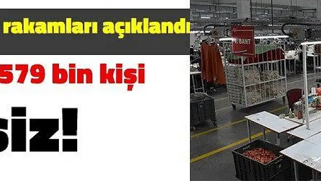 3 milyon 579 bin kişi işsiz!