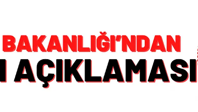 Dışişleri Bakanlığı'ndan Filistin açıklaması