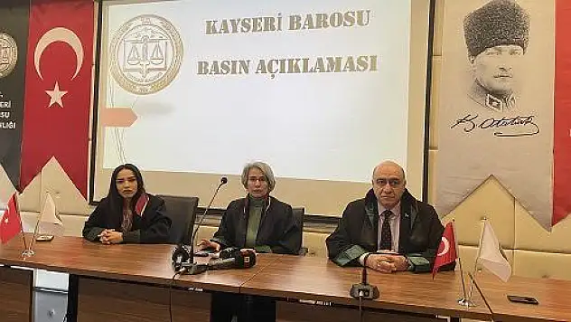 Kayseri Barosundan kadın avukatın öldürülmesine tepki