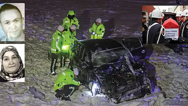 Kazada ölen uzman çavuş ve kayınvalidesinin cenazeleri memleketlerine uğurlandı