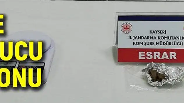 Develi'de uyuşturucu operasyonu