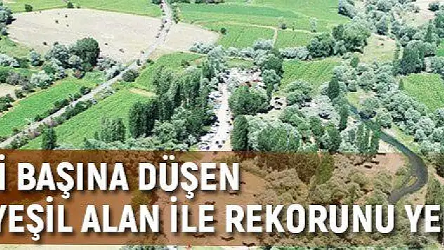 Kocasinan, kişi başına düşen 15 metrekare yeşil alan ile rekorunu yeniledi