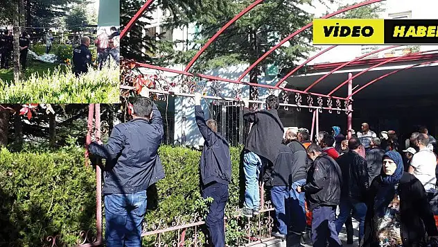 Cesedi görmek için demirlere tırmandılar