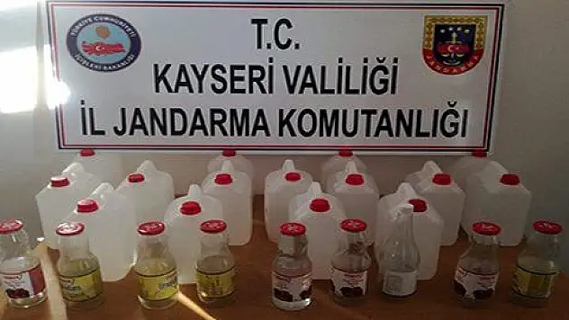 Kayseri'de sahte içki operasyonu