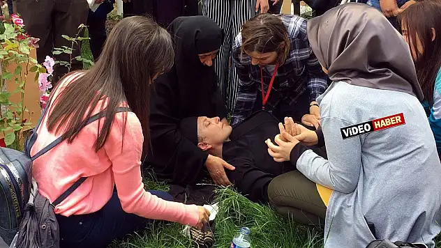 Şehit annesi baygınlık geçirdi