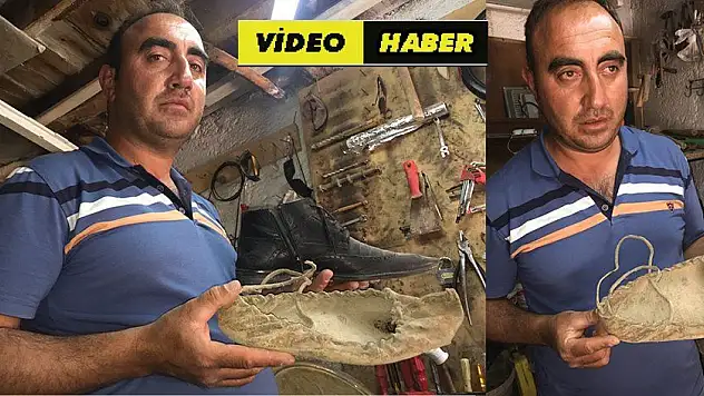 Bir asırlık çarık görenleri şaşırtıyor