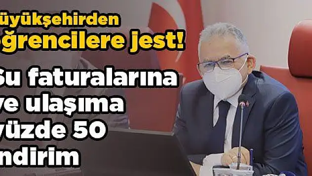 Suyun yarısı Büyükşehir'den