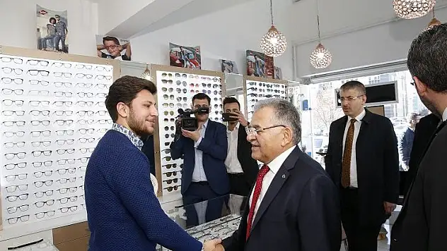 Başkanlardan esnaf ziyareti