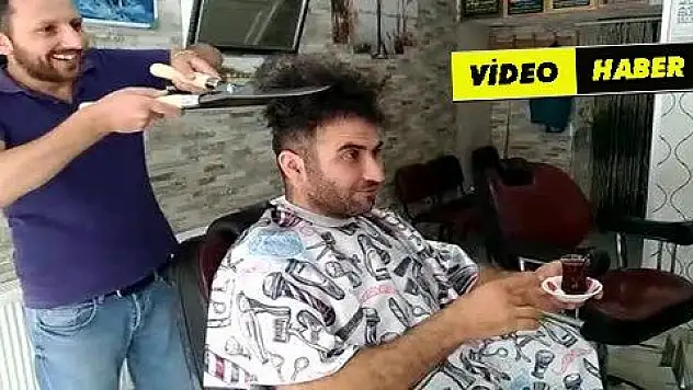 Bahçe biçimi değil, saç kesimi 