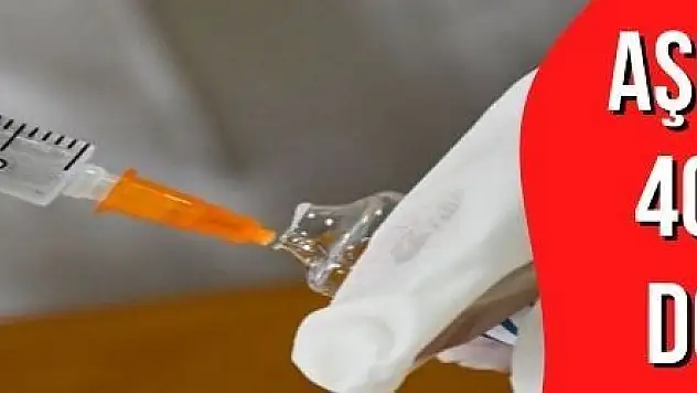 Birinci ve ikinci doz aşı miktarı 40 milyonu aştı