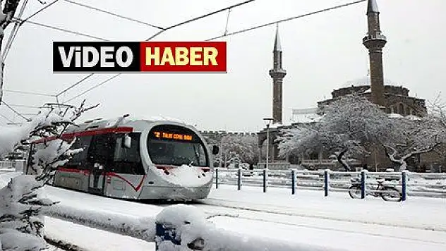 Kayseri'de kar sevinci