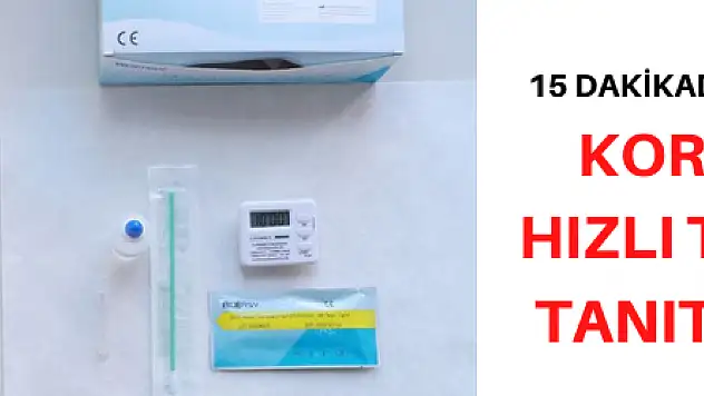 15 dakikada sonuç alınabilen koronavirüs hızlı tanı kitinin tanıtımı yapıldı