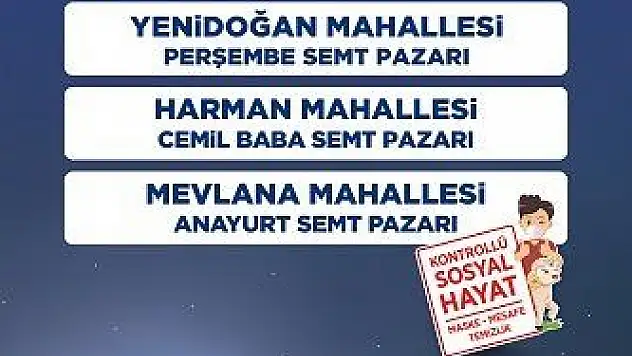 Talas'ta kurbanlık satışı ve kesimi yapılacak yerler belirlendi