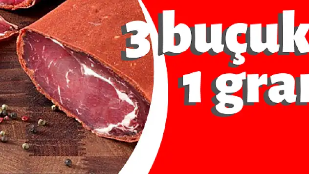 Yiyebilene aşk olsun: 3 buçuk kilosu 1 gram altın ediyor 