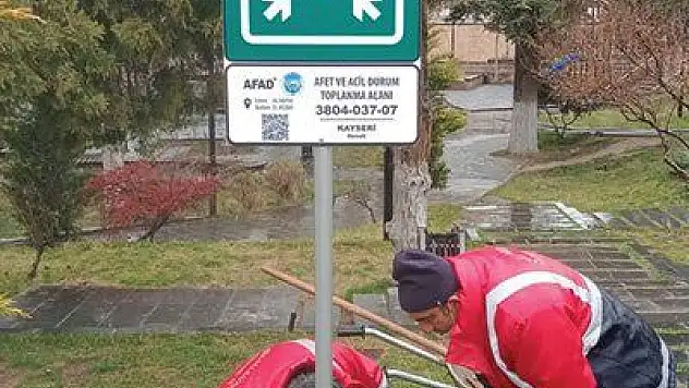 Afet ve acil toplanma alanları belirlendi