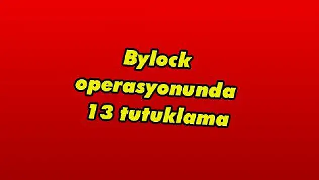 Bylock operasyonunda 13 tutuklama