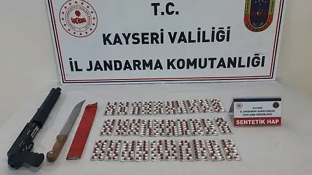 Kayseri'de 400 adet uyuşturucu hap ele geçirildi