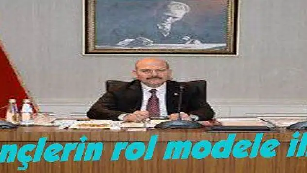 Soylu: 'Gençlerin rol modele ihtiyacı var'