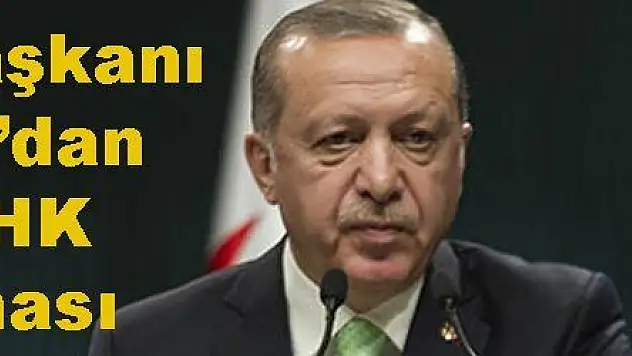 Erdoğan'dan yeni KHK açıklaması!