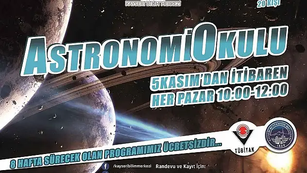 Bilim Merkezi'nden Astronomi Okulu 