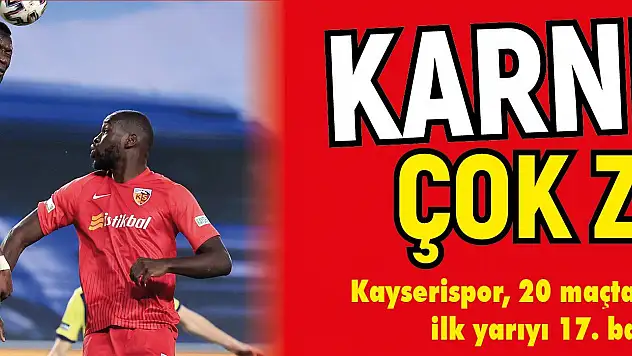 Kayserispor 19 puanda kaldı