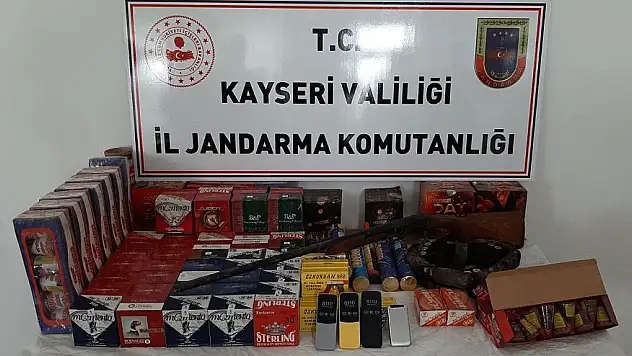 Kayseri'de jandarmadan kaçakçılara gözaltı