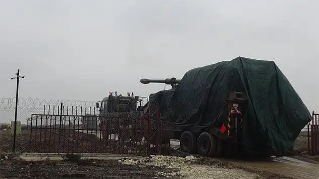 Suriye sınırına obüs desteği