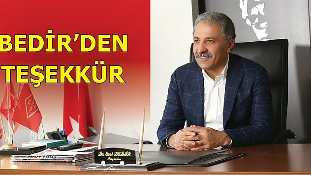Kendisini destekleyenlere teşekkür etti