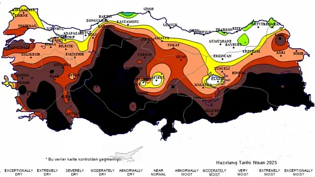 Kayseri haritada beyaz kaldı! Çevre iller karardı