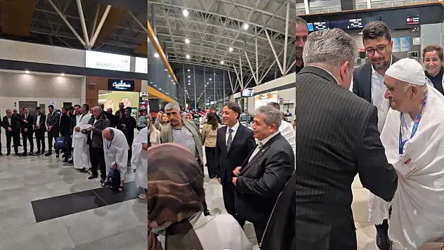 Kayseri Havalimanı'nda duygusal anlar: Vekil Özsoy ve Başkan Şengül birlikte uğurladı...