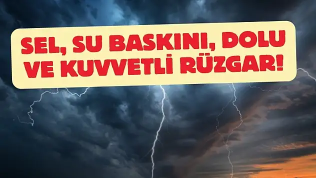 Kayseri için alarm verildi: Meteoroloji saat verip uyardı