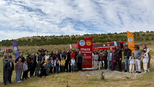 Kayseri İtfaiyesi'nin 100. yılı: Yüzlerce fidan toprakla buluştu!