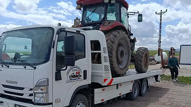 Kayseri kırsalında üreticilere duyuru: Çekici hizmeti başladı!