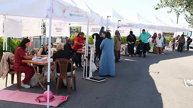 Kayseri Millet Bahçesi'nde sağlık taraması: Riskli bulunanlar yönlendirildi