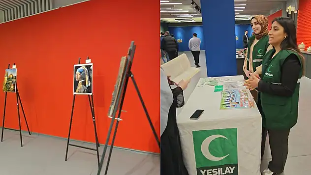 Kayseri Millet Bahçesi'nde Yeşilay'dan Bağımsızlık Baharı sergisi!