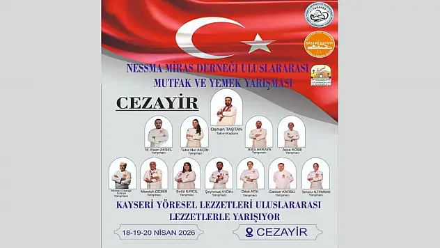Kayseri Mutfağı Cezayir'de Yarışacak