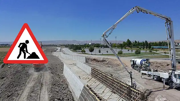 Kayseri'nin altyapısı gelişiyor: Ramazan Deresi ıslah çalışmaları sürüyor!